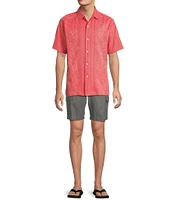 Tommy Bahama Short Sleeve Maui Border Woven Shirt
