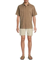 Tommy Bahama Short Sleeve Maui Border Woven Shirt