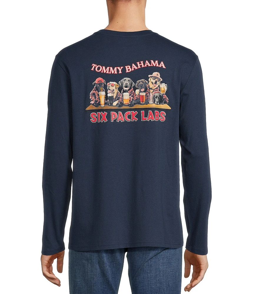 Tommy Bahama Six Pack Labs Long Sleeve Graphic T-Shirt