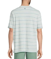 Tommy Bahama Soleil Stripe Short Sleeve Henley Shirt