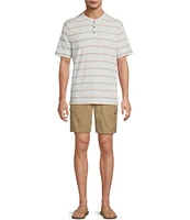 Tommy Bahama Soleil Stripe Short Sleeve Henley Shirt