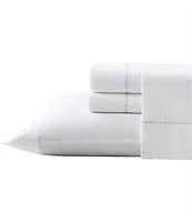 Tommy Bahama Solid Embroidered Cotton Percale Sheet Set