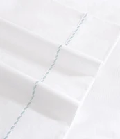 Tommy Bahama Solid Embroidered Cotton Percale Sheet Set