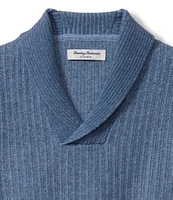 Tommy Bahama Soundscape Cashmere Shawl Sweater