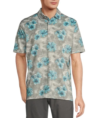 Tommy Bahama Stormy Blues Short Sleeve Polo Shirt