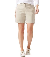 Tommy Bahama Stretch Boracay Solid Mid Rise 7#double; Shorts