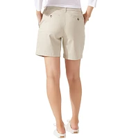 Tommy Bahama Stretch Boracay Solid Mid Rise 7#double; Shorts