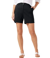 Tommy Bahama Stretch Boracay Solid Mid Rise 7#double; Shorts