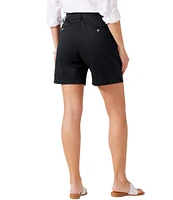 Tommy Bahama Stretch Boracay Solid Mid Rise 7#double; Shorts