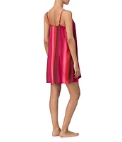 Tommy Bahama Striped Sleeveless V-Neck Satin Chemise