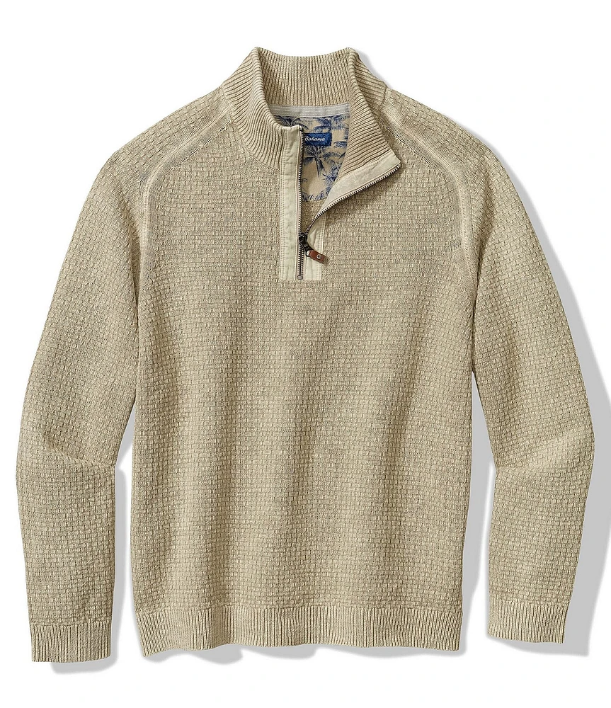 Tommy Bahama Sunbreak Raglan Sleeve Half-Zip Pullover