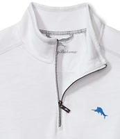 Tommy Bahama Tobago Bay Contrast Seam Half-Zip Pullover