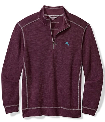 Tommy Bahama Tobago Bay Contrast Seam Half-Zip Pullover