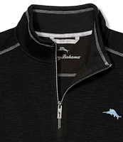 Tommy Bahama Tobago Bay Contrast Seam Half-Zip Pullover