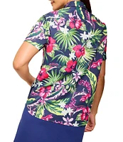 Tommy Bahama Tropical Twist Short Sleeve Button Front Camp Shirt