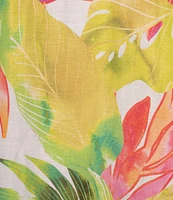 Tommy Bahama Tropicana Isle Printed V-Neck Sleeveless Spaghetti Strap A-Line Maxi Dress