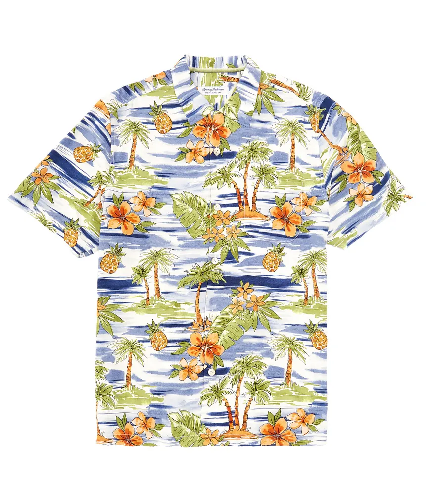 Tommy Bahama Isla Palmetta Short Sleeve Woven Camp Shirt