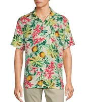 Tommy Bahama Veracruz Cay Orchid Oasis Short Sleeve Woven Shirt