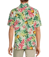 Tommy Bahama Veracruz Cay Orchid Oasis Short Sleeve Woven Shirt