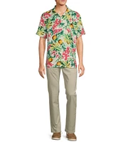 Tommy Bahama Veracruz Cay Orchid Oasis Short Sleeve Woven Shirt