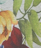 Tommy Bahama Verde Bloom Addison Lightweight Linen Blend V-Neck Wrap Cardigan