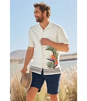 Tommy Bahama Viva Paradiso Short Sleeve Woven Silk Camp Shirt