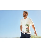 Tommy Bahama Viva Paradiso Short Sleeve Woven Silk Camp Shirt
