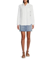 Tommy Bahama Wine Glass Embroidered Poplin Camp Collar Long Sleeve Button-Front Shirt