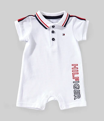 Tommy Hilfiger Baby Boys Newborn-9 Months Short-Sleeve Shortall