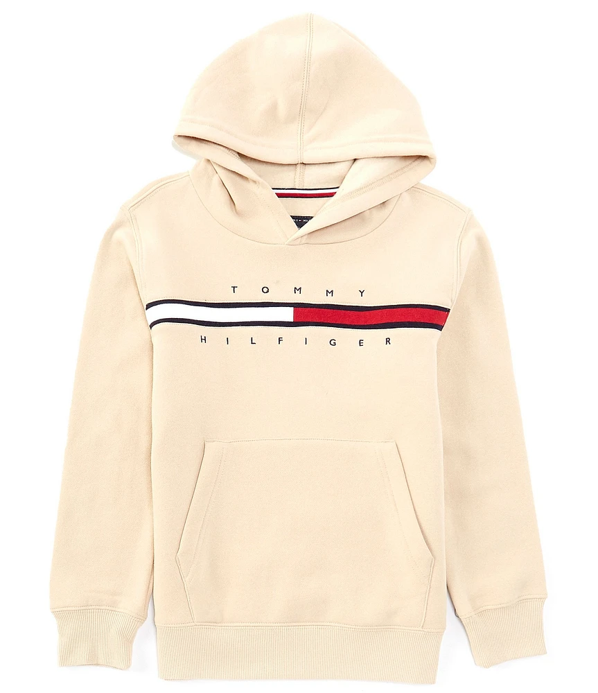 Tommy Hilfiger Big Boys 8-20 Long Sleeve Flag Fleece Hoodie