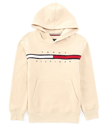 Tommy Hilfiger Big Boys 8-20 Long Sleeve Flag Fleece Hoodie