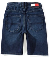 Tommy Hilfiger Big Boys 8-20 Script Logo Denim Shorts