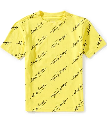 Tommy Hilfiger Big Boys 8-20 Short-Sleeve Angled Script T-Shirt