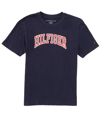 Tommy Hilfiger Big Boys 8-20 Short Sleeve Hilfiger Motif T-Shirt