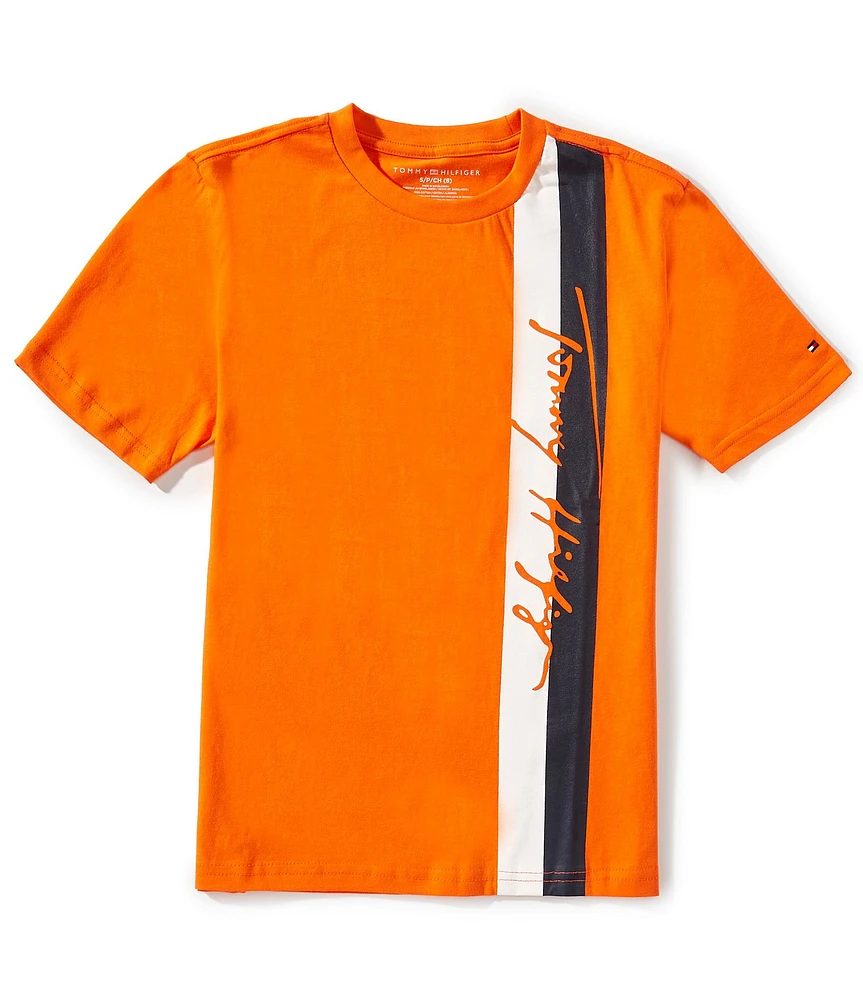Tommy Hilfiger Big Boys 8-20 Short-Sleeve Knock Out Script T-Shirt