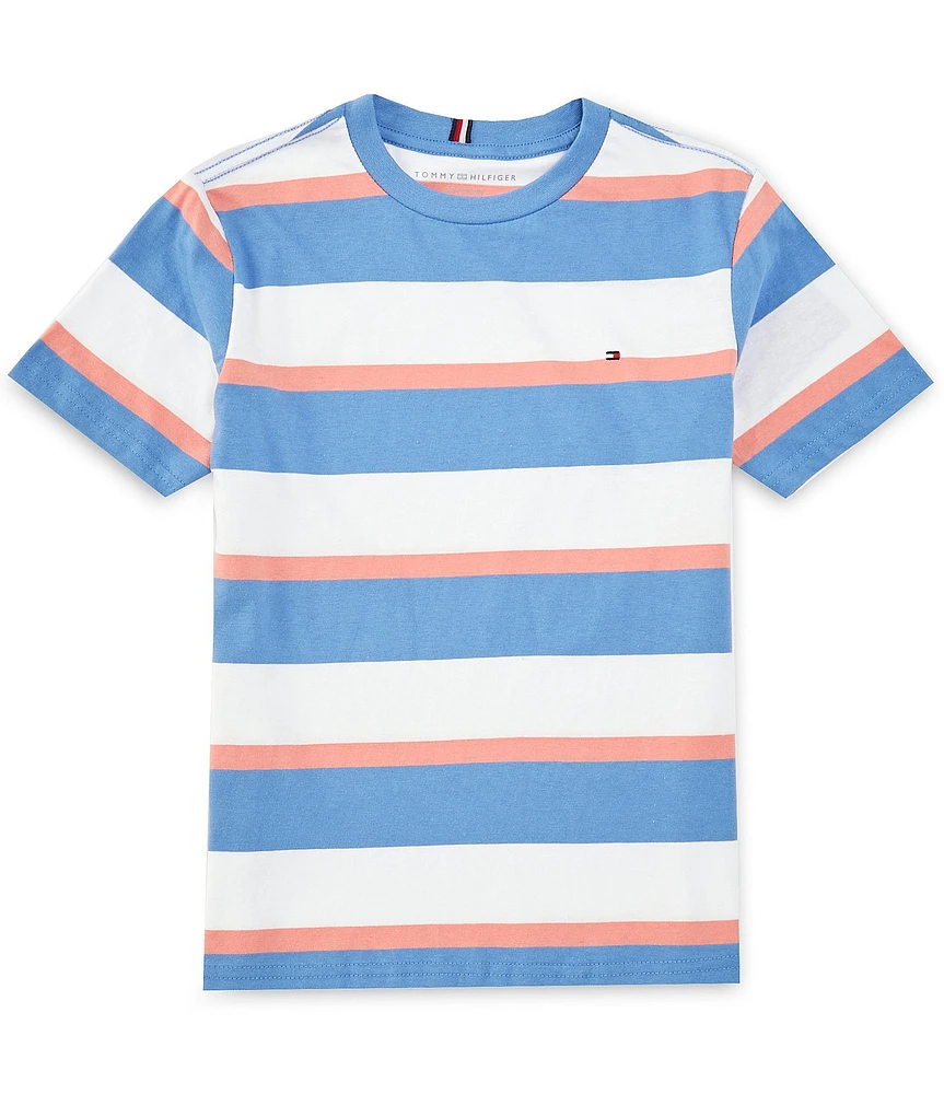 Tommy Hilfiger Big Boys 8-20 Short Sleeve Seaside Stripe T-Shirt