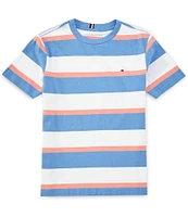 Tommy Hilfiger Big Boys 8-20 Short Sleeve Seaside Stripe T-Shirt