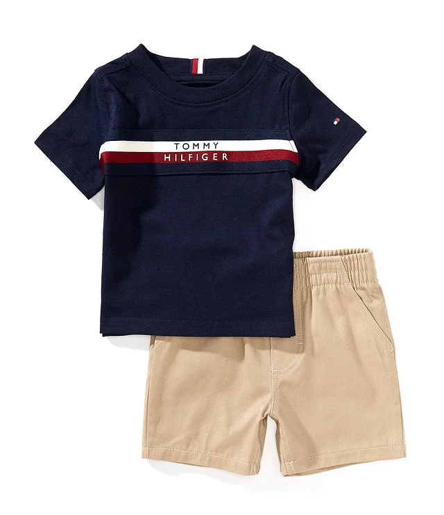 Tommy Hilfiger Little Girls Short-Sleeve Gingham Printed Top