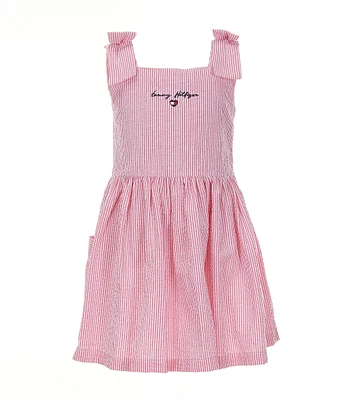 Tommy Hilfiger Little Girls 2T-4T Seersucker Romper