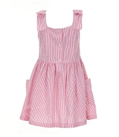 Tommy Hilfiger Little Girls 2T-4T Seersucker Romper