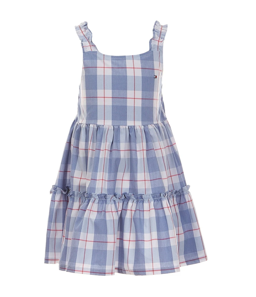 Tommy Hilfiger Little Girls 2T-6X Plaid Tiered Dress