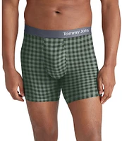 Tommy John Cool Cotton Checkmate 6#double; Inseam Boxer Briefs