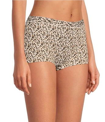 Tommy John Cool Cotton Leopard Print Boyshort