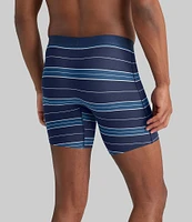 Tommy John Cool Cotton Striped And Solid 6#double; Inseam Boxer Briefs 2-Pack