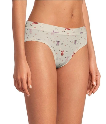 Tommy John Ribbon & Bows Print Second Skin Holiday Hipster Panty