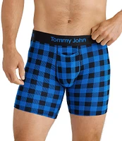 Tommy John Second Skin Buffalo Check 6#double; Inseam Boxer Briefs