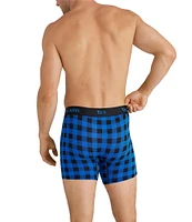 Tommy John Second Skin Buffalo Check 6#double; Inseam Boxer Briefs