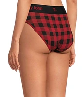 Tommy John Second Skin Checkered Holiday Brief Panty