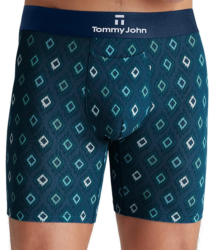 Tommy John Second Skin Diamond Blur 6#double; Inseam Boxer Briefs