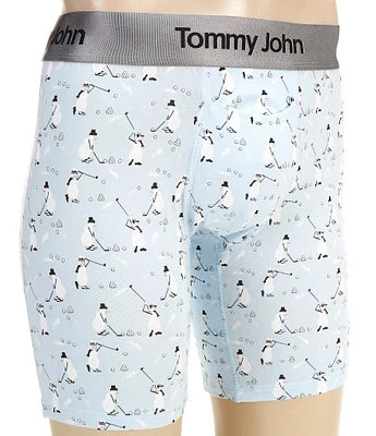 Tommy John Second Skin Golfing Snowman 6#double; Inseam Boxer Briefs